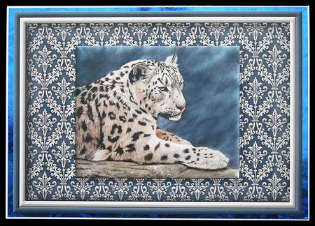 Snow Leopard Quick Card by Carol Bath 