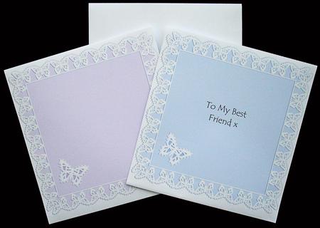 Pretty Butterfly Lace 8 x 8 Envelope Kit by Carol Bath 