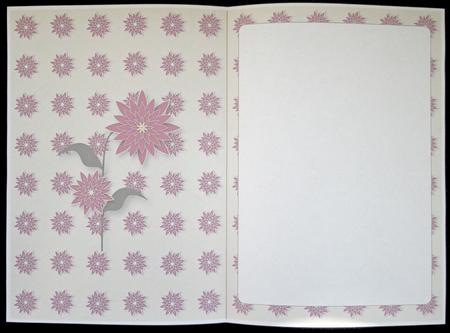 Oriental Magenta Flowers Insert by Carol Bath 