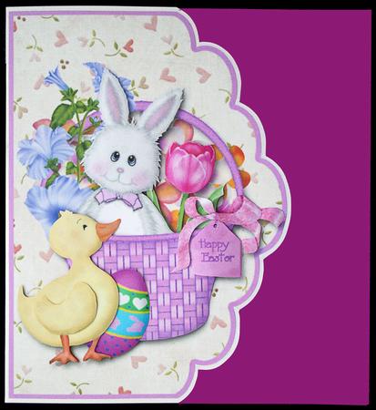 Easter Bunny & Duckling by Carol Bath 
