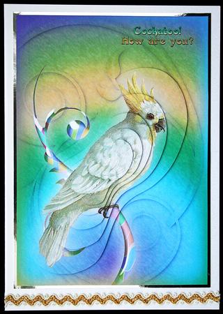 Vintage Birds 12.2, Cockatoo by Carol Bath 