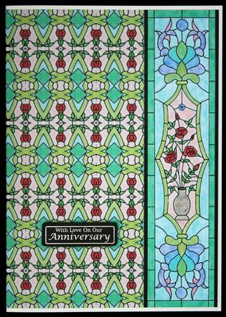 Stained Glass Border Sheet 1 by Carol Bath 
