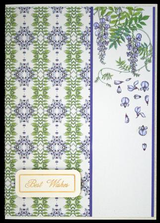 Wisteria Border Sheet 1 by Carol Bath 