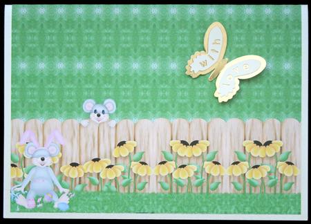 Easter Mice Border Sheet by Carol Bath 