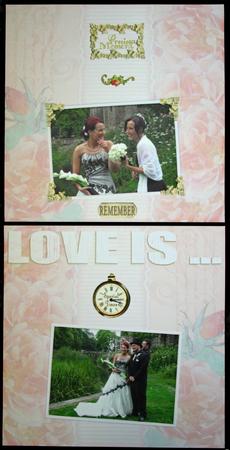 Lovely Roses 12 x 12 Scrapbooking Quick Page Kit by Carol Bath 