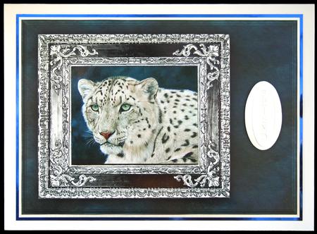 Snow Leopard Quick Card by Carol Bath 