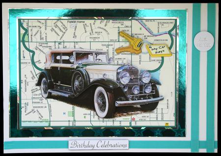 Out for a Drive Envelope Style Card by Carol Bath 