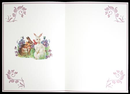 Easter Bunny 1 Cardmaking Insert by Carol Bath 