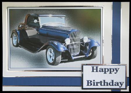 Blue Vintage Car by Carol Bath 