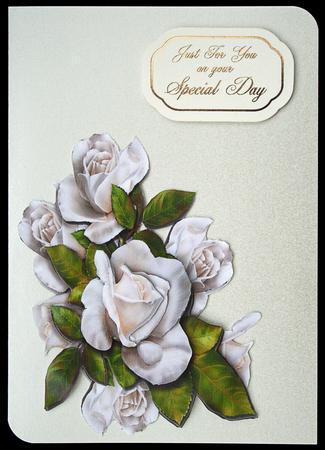 White Roses by Carol Bath 