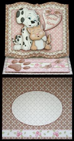 Furry Friends Book Easel Card Kit by Carol Bath 