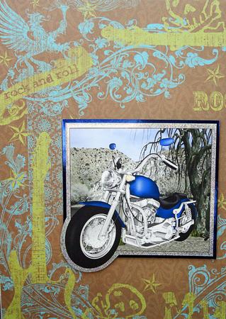 Born to Be Wild Motorcycle Topper Sheet by Carol Bath 