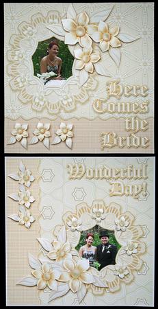 Scrapbooking Quick Pages - Wedding - 12"x12" Double Layout by Carol Bath 