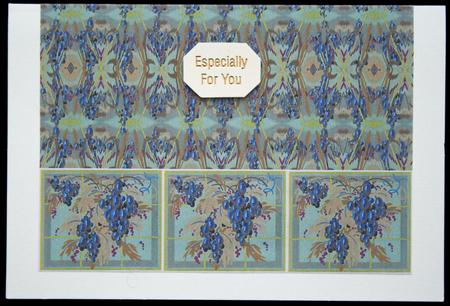 On the Vine Tiles Border Sheet by Carol Bath 