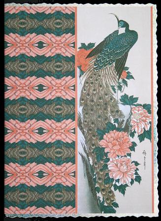 Oriental Feathers Border Sheet by Carol Bath 