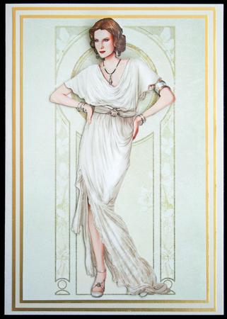 Art Deco Lady Elise (cream) by Carol Bath 