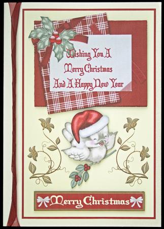 Christmas Red Robin Decoupage Topper by Carol Bath 