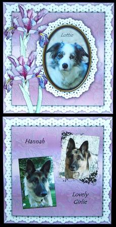 Lilac Iris Watercolour Frame Scarpbooking Quick Page Kit by Carol Bath 
