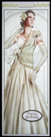 Art Deco Lady Rose (cream) Large Dl by Carol Bath 