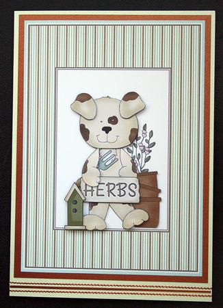 Herb Garden Quick Card by Carol Bath 