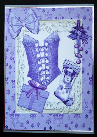 Pretty Christmas Purple Accessories by Carol Bath 