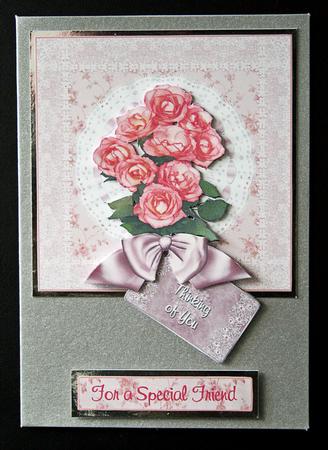 Pink Rose Bouquet Step by Step by Carol Bath 