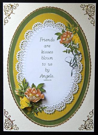 Best Friends Forever Card Topper by Carol Bath 