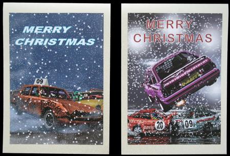 Twin Stock Cars by Carol Bath 