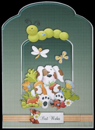 The Vegetable Patch Scalloped Top Quick Card by Carol Bath 