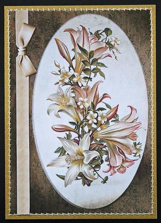 Vintage Orchid Card Front by Carol Bath 