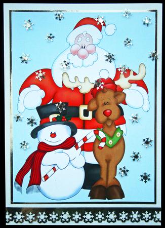 A4 Santa and Friends Christmas by Carol Bath 