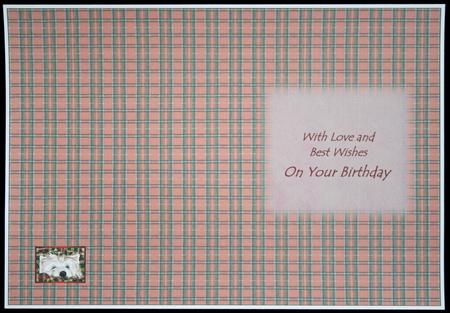 Good Friends Westies Tartan Blank Inserts 7 by 5 by Carol Bath 