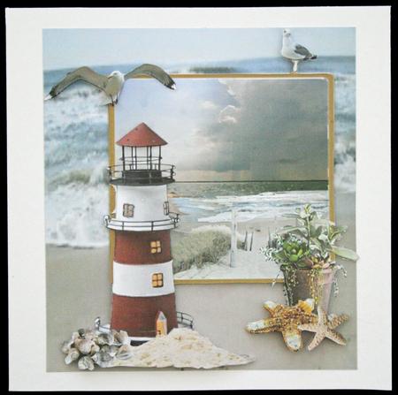 Scrapbook Seascape by Carol Bath 