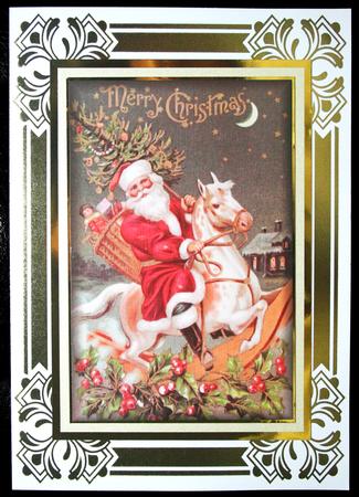 Vintage Rocking Santa Pyramid by Carol Bath 