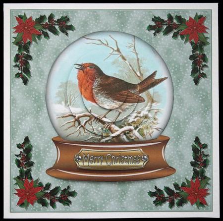 The Vintage Robin Snowglobe by Carol Bath 