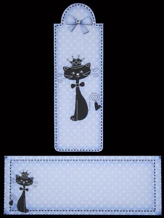 Kute Kat Bookmark Card N Envelope by Carol Bath 