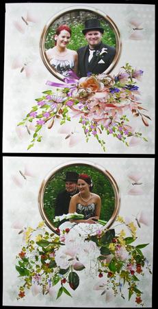 Summer Flowers Quick Scrapbook Pages by Carol Bath 