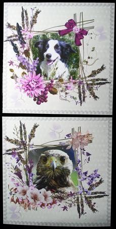 Lavender Blue Quick Scrapbook Pages by Carol Bath 