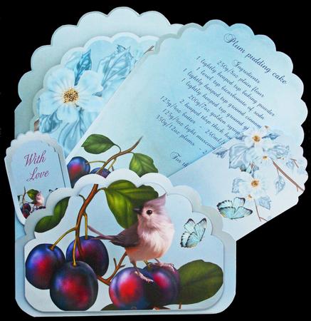 Pocket Card Kit with Plumbs and Birds by Carol Bath 