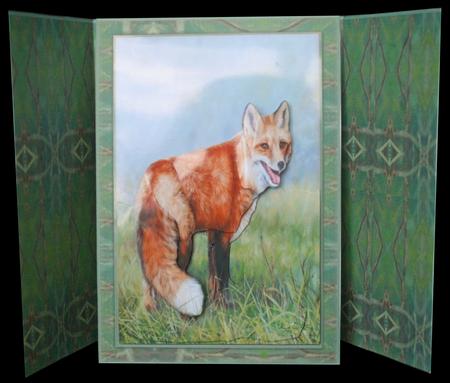 Fox - Gate Folded Easel by Carol Bath 