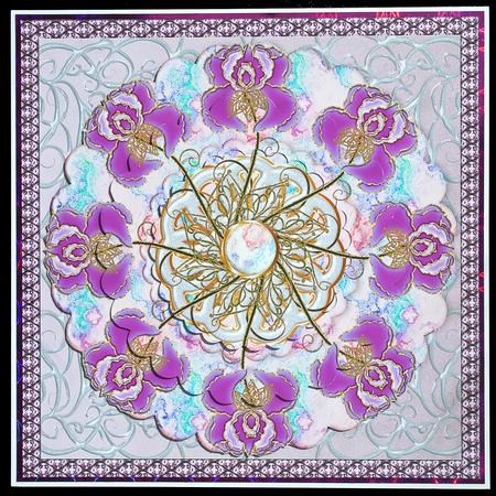 Purple Dream Pyramid Mandala Topper by Carol Bath 