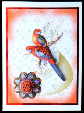 Vintage Birds 3, Tropical Birds 1 by Carol Bath 
