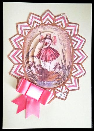 Vintage Fairy Scene Pyramid by Carol Bath 
