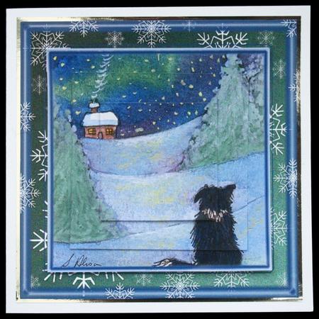 All is Bright Snowflake Frame by Carol Bath 