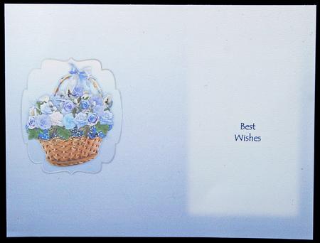 Basket of Blue Roses Insert by Carol Bath 