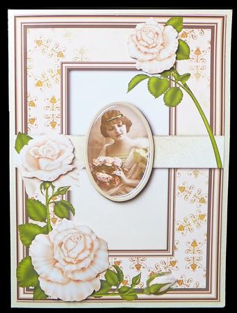 Vintage Cameo & Ivory Roses by Carol Bath 
