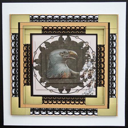 Spiral Pyramid Indian Eagle by Carol Bath 