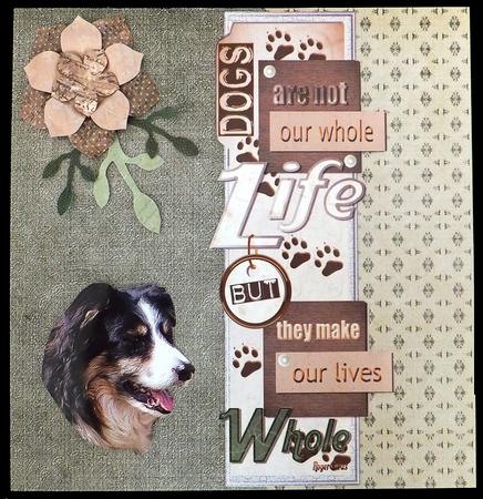Dogs Are  -  Quote Border by Carol Bath 