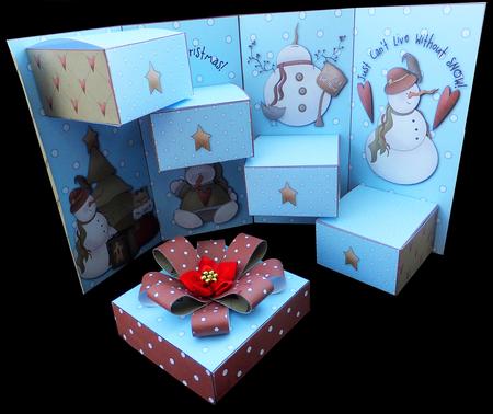 Snow Season Keepsake Treasure Box Card Kit by Carol Bath 