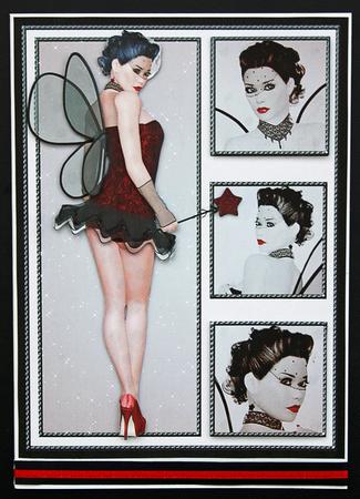 Bad Girl Fae Decoupage by Carol Bath 